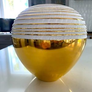 FOS CERAMICHE ANTITHESIS GOLD SPHERA VASE